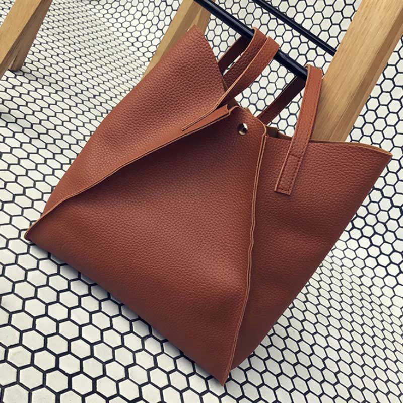 Women Handbag Lady Shoulder Bags Tote Purse Messenger Satchel Leather(Brown C7Y1