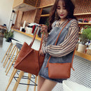 Women Handbag Lady Shoulder Bags Tote Purse Messenger Satchel Leather(Brown C7Y1