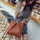 Women Handbag Lady Shoulder Bags Tote Purse Messenger Satchel Leather(Brown C7Y1