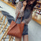 Women Handbag Lady Shoulder Bags Tote Purse Messenger Satchel Leather(Brown C7Y1