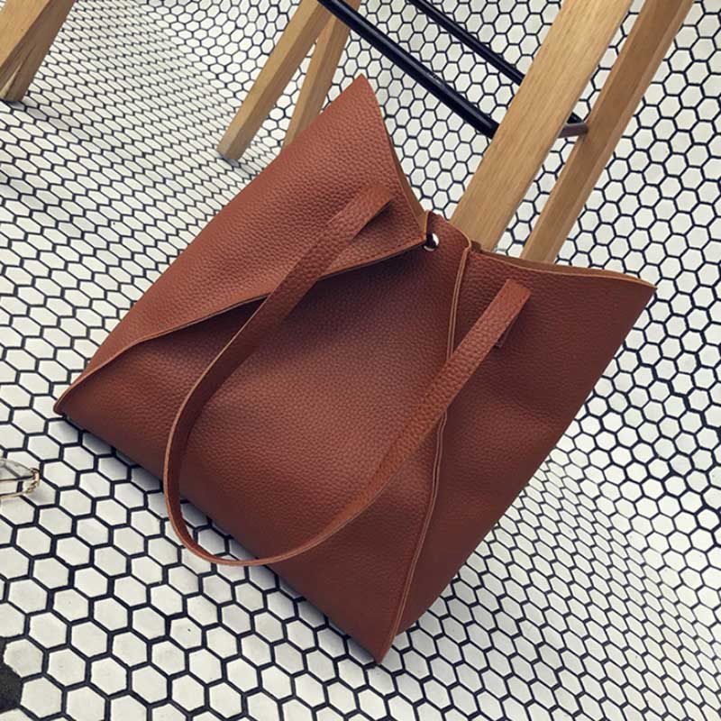 Women Handbag Lady Shoulder Bags Tote Purse Messenger Satchel Leather(Brown C7Y1