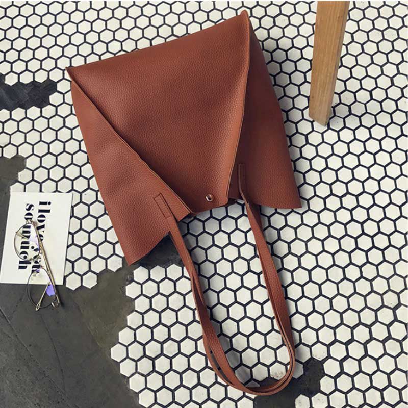 Women Handbag Lady Shoulder Bags Tote Purse Messenger Satchel Leather(Brown C7Y1