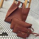 Women Handbag Lady Shoulder Bags Tote Purse Messenger Satchel Leather(Brown C7Y1