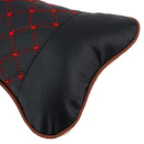 2 Pcs Leather PP Cotton Car Headrest Neck Pillow Auto Seat Cover Head Neck  Q1J7