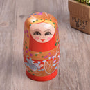 Wooden Russian Nesting Babushka Matryoshka 5 Dolls Set Hand Painted Decorations