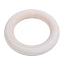 Unfinished Blank Wooden Teether Rings Maple Wood Baby Teething Craft DIY