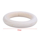 Unfinished Blank Wooden Teether Rings Maple Wood Baby Teething Craft DIY