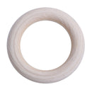 Unfinished Blank Wooden Teether Rings Maple Wood Baby Teething Craft DIY