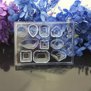 1 Pcs Cabochon Small Silicon Earring Necklace Pendant Mold For Epoxy Jewelr T9Z4