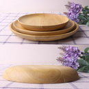 Wooden Plate Wood Serving Tray Food Dish Snacks Platter Kitchenware-Wood co O4M9