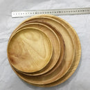 Wooden Plate Wood Serving Tray Food Dish Snacks Platter Kitchenware-Wood co O4M9