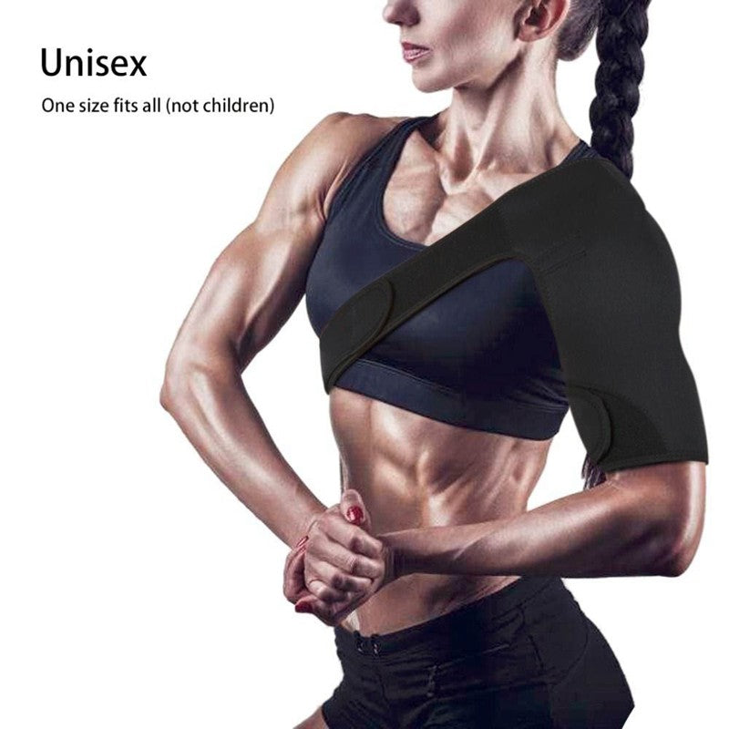 Shoulder Support Brace Back Guard Strap Wrap Belt Band Pads Single Shoulder O3S7