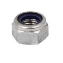 25pcs M8x1.25mm 304 Stainless Steel lock Nylon Insert Hex Lock Nuts X9T4