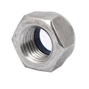 25pcs M8x1.25mm 304 Stainless Steel lock Nylon Insert Hex Lock Nuts X9T4