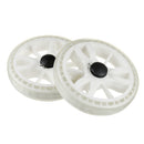 2Pcs Small Shopping Cart Replacement Wheels for Grocery Shopping Trolley Cart