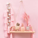 Nordic Style Macarons Wooden Beads Tassels Hanging Decorative Children's Ro N3Y5