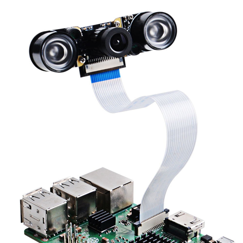 Night Vision 5 Megapixel OV5647 Sensor Camera Adjustable-focus Module With Infrared Light Sensorfor Raspberry Pi 3B/3B+
