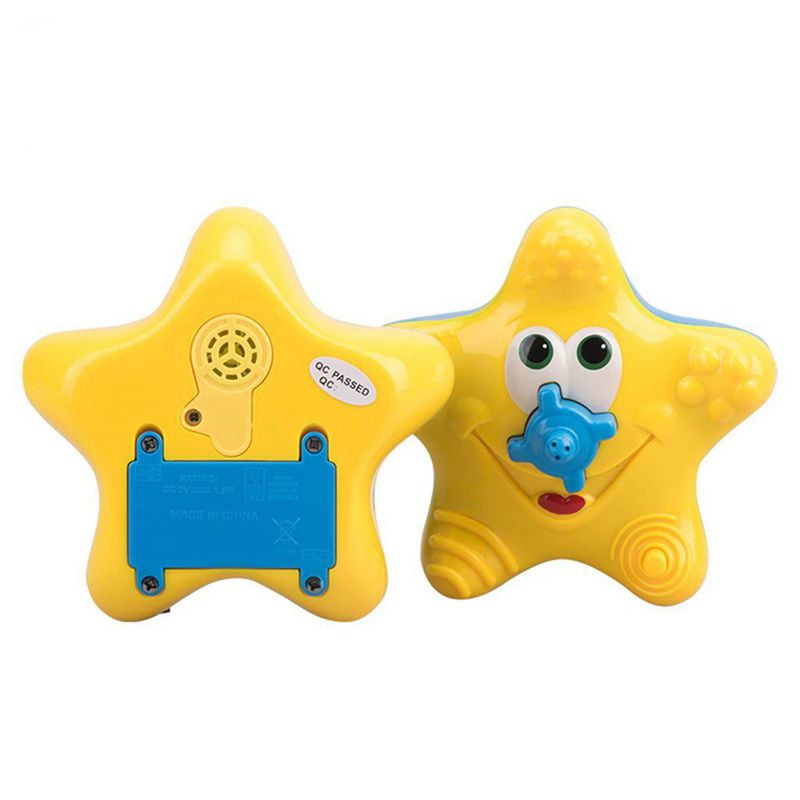 Kids Baby Electronic Starfish Shape Rotating Floating Water Bath Toys P3I1