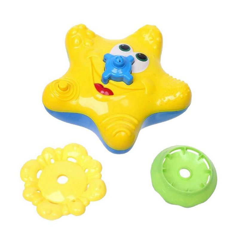 Kids Baby Electronic Starfish Shape Rotating Floating Water Bath Toys P3I1