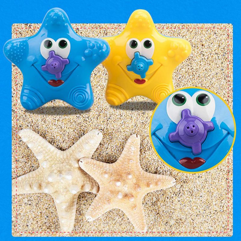 Kids Baby Electronic Starfish Shape Rotating Floating Water Bath Toys P3I1