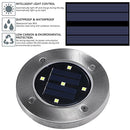 5 LED Solar Powered Outdoor Garden Path Lighting Yard Lawn Road Spot Light  R5M7