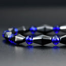 Fashion Natural Stone Magnetite Black Gallstone Beaded Bracelet Health Bang S1K1
