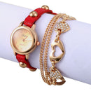 Duoya Brand Women Bracelet Luxury Wrist Watch For Women Watch Crystal Round K3Q4