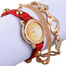 Duoya Brand Women Bracelet Luxury Wrist Watch For Women Watch Crystal Round K3Q4