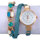 Duoya Brand Women Quartz Wristwatch Fashion Ladies Dress Leather Band Women F3T8