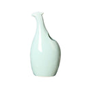 Blue Ceramic Crafts Vases Simple Personality Flowers and birds Modeling Hom N5D6