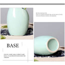Blue Ceramic Crafts Vases Simple Personality Flowers and birds Modeling Hom N5D6