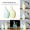 Blue Ceramic Crafts Vases Simple Personality Flowers and birds Modeling Hom N5D6