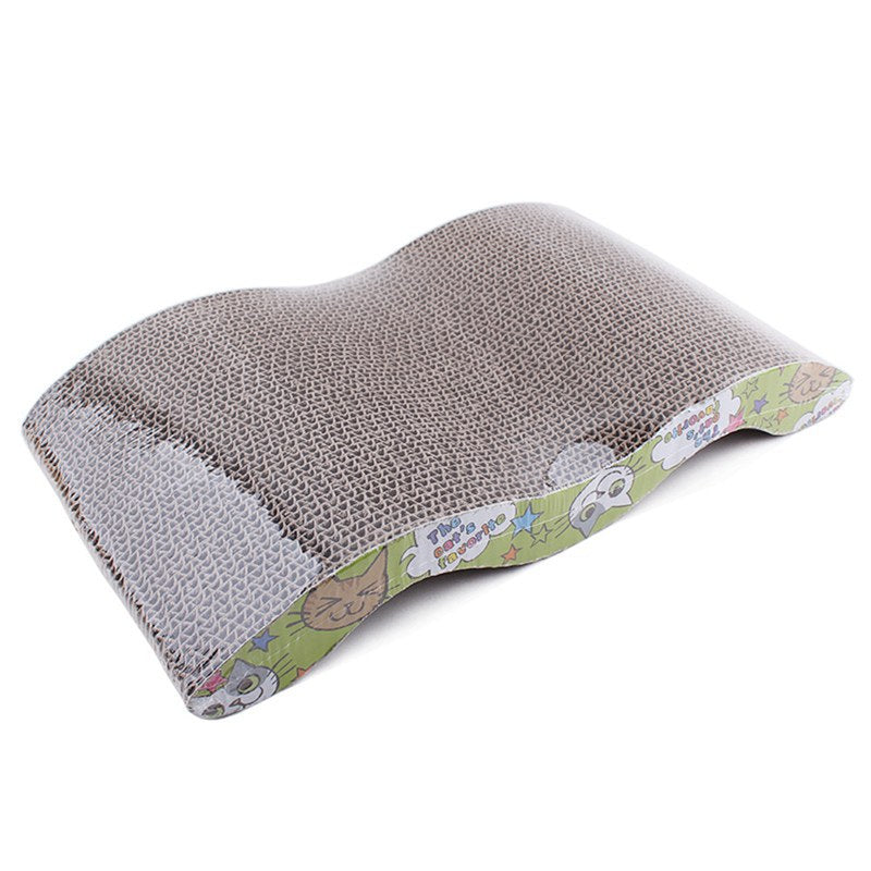 43x21cm Cat Scratcher Corrugated Scratching Board Pad Kitten Claws Care InteJ7R5