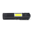 New Mini Portable Aluminum Q5 LED Flashlight XPE&COB Work Light lanterna Po