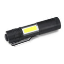 New Mini Portable Aluminum Q5 LED Flashlight XPE&COB Work Light lanterna Po