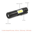 New Mini Portable Aluminum Q5 LED Flashlight XPE&COB Work Light lanterna Po