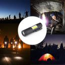 New Mini Portable Aluminum Q5 LED Flashlight XPE&COB Work Light lanterna Po