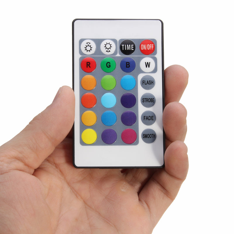 USB Powered 5.3M 50LEDs RGB 8 Modes Silver Wire Fairy String Light+Remote Control for Christmas