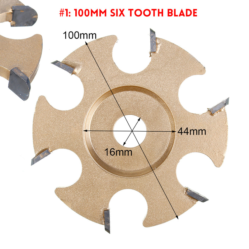 75/85/90/100mm Wood Carving Cutter Disc Blade Teeth Power for 16mm Angle Grinder Milling Tool