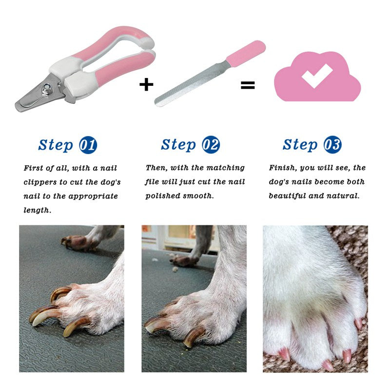 Pet Safety Claw Nail Scissors Cutter Dogs & Cats Nail Clippers and Trimmer  N2C8