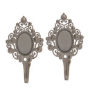 2 Piece Luxury Shiny Curtain Hanger Tieback Wall Mounted Hook Tassel Hook H P8U4