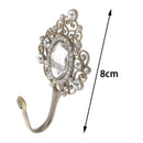 2 Piece Luxury Shiny Curtain Hanger Tieback Wall Mounted Hook Tassel Hook H P8U4