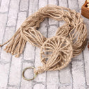 Handmade Macrame Plant Hanger Flower Pot Holder Pot Lifting 4 Leg String Ro U1D5