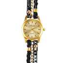 Duoya Quartz Watches Women Ladies Dress Bracelet Wristwatch Woven Bracelet  S6D1