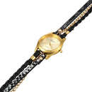 Duoya Quartz Watches Women Ladies Dress Bracelet Wristwatch Woven Bracelet  S6D1