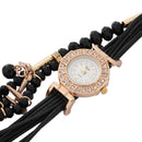 Duoya New Brand Fashion Women Dress Watch Ladies Bracelet Watch Multilayer  L2M8