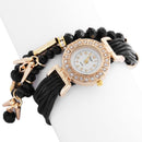 Duoya New Brand Fashion Women Dress Watch Ladies Bracelet Watch Multilayer  L2M8