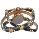 Duoya Top Luxury Women Brand Thin Leather Dial Bracelet Watches Women Quart U7V4