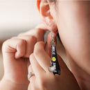 Chic Personalized Smile Letters Smile Face Velvet Stud Earrings Fashion Gir G5Q1