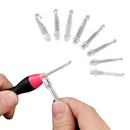 USB Charging LED Glow Crochet Hook With Led 9 Sizes Hooks Emergency Lightin